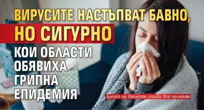 Вирусите настъпват бавно, но сигурно - кои области обявиха грипна епидемия
