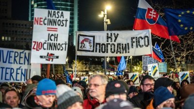 Хиляди словаци на протест срещу Фицо 