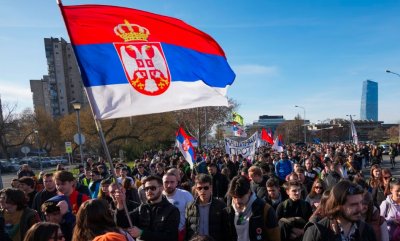 "От Банат, на инат": Сърбите се събраха на голям протест