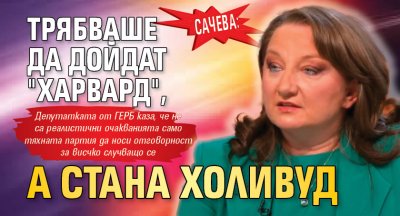 Сачева: Трябваше да дойдат "Харвард", а стана Холивуд