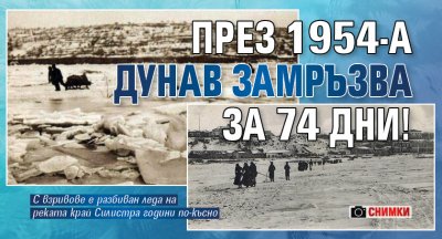 През 1954-а Дунав замръзва за 74 дни! (СНИМКИ)