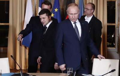 Започна първата официална среща между Путин и Зеленски в Париж