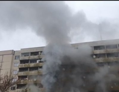 Пожар лумна в общежитие в Студентски град