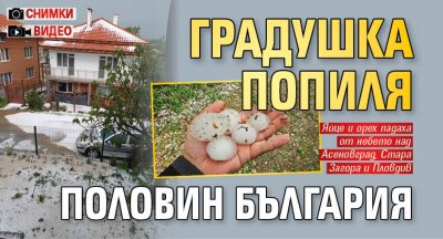 Градушка попиля половин България (СНИМКИ И ВИДЕО)
