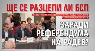 Ще се разцепи ли БСП заради референдума на Радев?