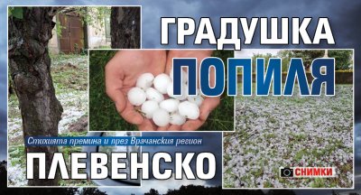 Градушка попиля Плевенско (СНИМКИ)