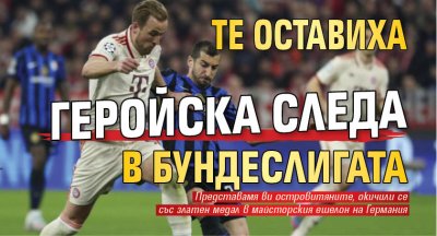 Те оставиха геройска следа в Бундеслигата