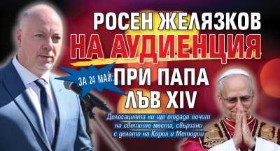 ЗА 24 МАЙ: Росен Желязков на аудиенция при папа Лъв XIV