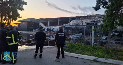 Руски дронове удариха украинско пристанище до Румъния
