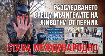 Разследването срещу мъчителите на животни от Перник става международно