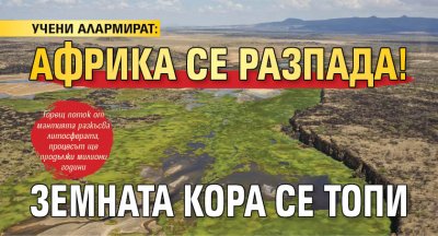 УЧЕНИ АЛАРМИРАТ: Африка се разпада! Земната кора се топи