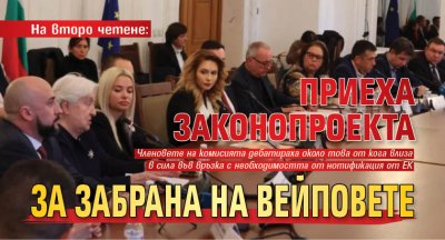 На второ четене: Приеха законопроекта за забрана на вейповете