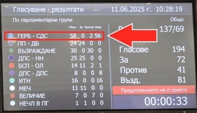 ГЕРБ пак запази имунитетите на трошачите от "Вгъзраждане"