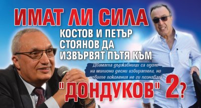 Имат ли сила Костов и Петър Стоянов да извървят пътя към "Дондуков" 2? 