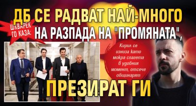 Шкварек го каза: ДБ се радват най-много на разпада на "Промяната", презират ги