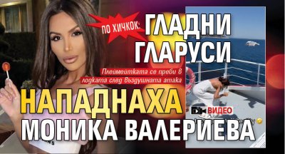 ПО ХИЧКОК: Гладни гларуси нападнаха Моника Валериева (ВИДЕО)