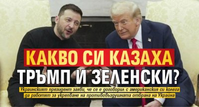 Какво си казаха Тръмп и Зеленски?