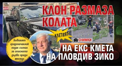 КЛЕТИЯТ: Клон размаза колата на екс кмета на Пловдив Зико (СНИМКИ)