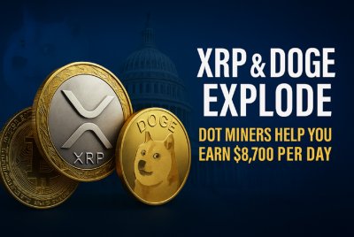 Законът GENIUS предизвиква експлозия в XRP и DOGE, DOT Miners помага на потребителите лесно да печелят над $8 700 на ден