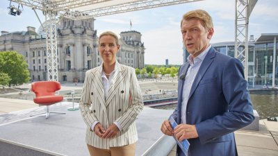 Протестиращи провалиха ТВ интервю с германски политик