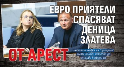Евро приятели спасяват Деница Златева от арест
