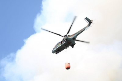 Румъния изпрати хеликоптер у нас в помощ в борбата с пожарите