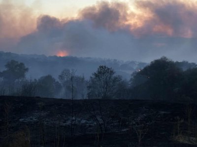Голям пожар избухна и в Сакар планина