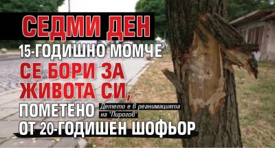 Седми ден 15-годишно момче се бори за живота си, пометено от 20-годишен шофьор