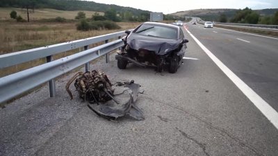 Катастрофа затруднява движението по „Струма” в посока Гърция