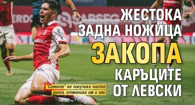 Жестока задна ножица закопа каръците от Левски