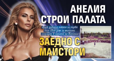 Анелия строи палата заедно с майстори