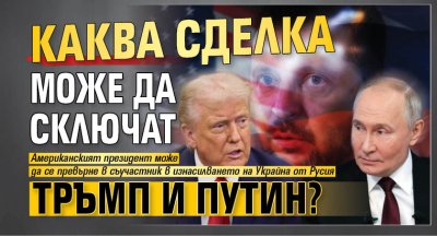 Каква сделка може да сключат Тръмп и Путин?