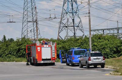 Пожар гори в близост до летището в София