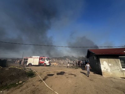 Пожар гори в близост до летището в София