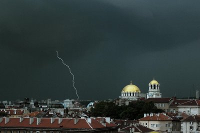 Бурята в София повали дървета, няколко коли са с леки щети  