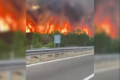 Пожарът на магистрала "Тракия" е локализиран