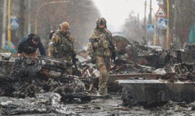 Руснаци, клали в Буча, заграбиха къща на украинец, собственикът ѝ ги взриви в двора (ВИДЕО)