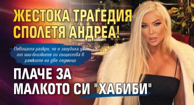 Жестока трагедия сполетя Андреа! Плаче за малкото си "хабиби"