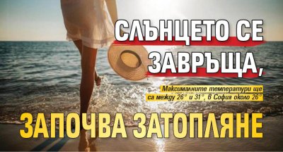 Слънцето се завръща, започва затопляне