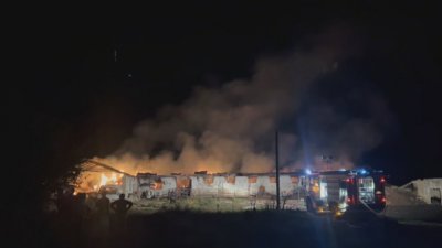 Пожар изпепели кравеферма в казанлъшкото село Кънчево