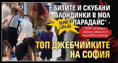 Първо в Lupa.bg: Битите и скубани блондинки в "Ринг мол" - топ джебчийките на София