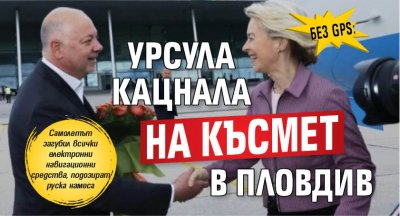 Без GPS: Урсула кацнала на късмет в Пловдив