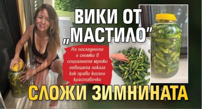 Вики от „Мастило” сложи зимнината