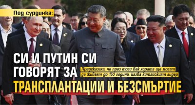 Под сурдинка: Си и Путин си говорят за трансплантации и безсмъртие 