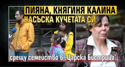 Пияна, Княгиня Калина насъска кучетата си срещу семейство в „Царска Бистрица"