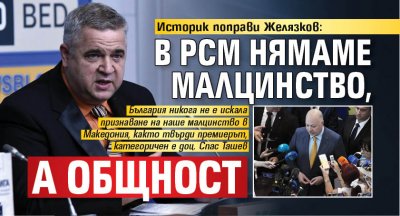 Историк поправи Желязков: В РСМ нямаме малцинство, а общност