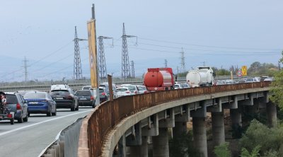 10-километрова тапа на “Хемус” в посока София