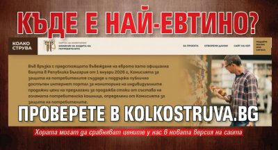 Къде е най-евтино? Проверете в kolkostruva.bg