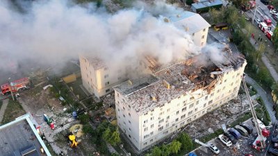 Масирана руска атака с дронове над Харков