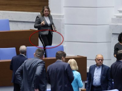 Допустимо ли е? Наталия Киселова отиде с анцуг на работа в парламента (СНИМКА)